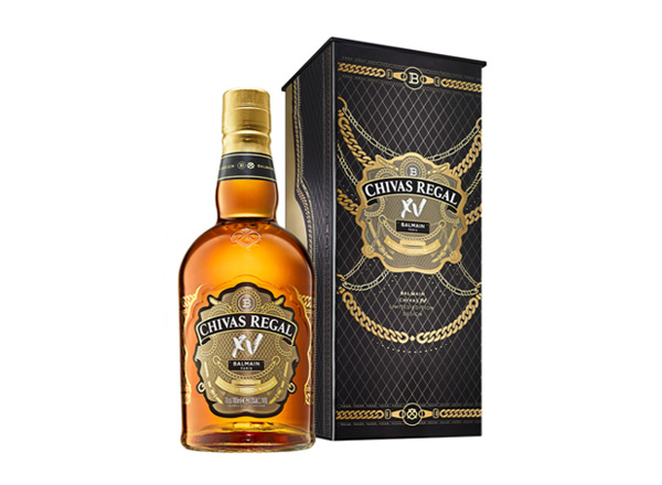 孝感芝华士15年回收Chivas Regal XV Balmain巴尔曼联名限定版700ml苏格兰调配型威士忌洋酒
