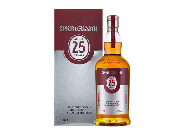孝感云顶25年回收云顶威士忌SpringBank 46度坎贝尔镇苏格兰单一麦芽700m进口洋酒威士忌